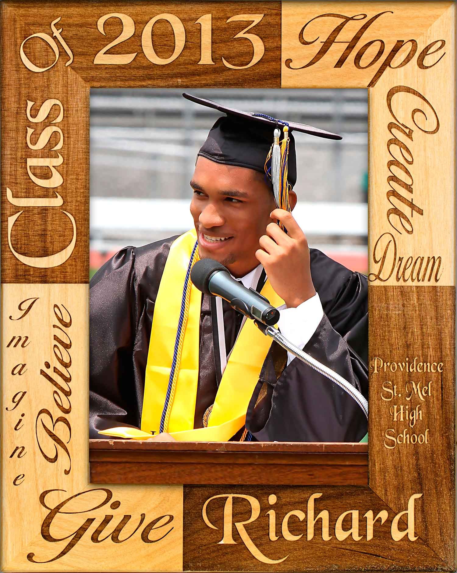 School Picture Frames - Class of - Reverse, picture gift ideas, wooden photo frames