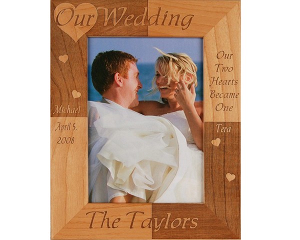 Wedding picture frames - Our Wedding - Name frame, personalized gifts, picture gift ideas